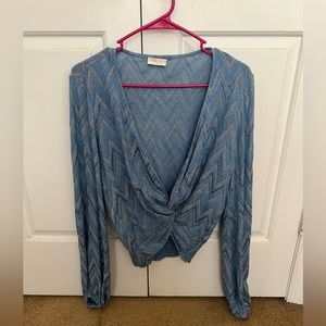 Ramy Brook Ocean crop top small